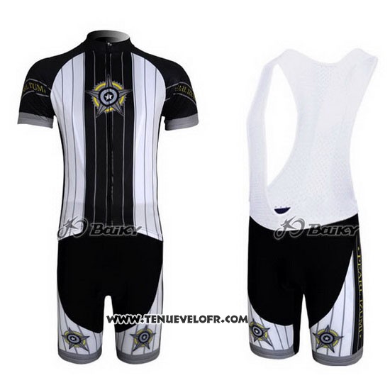 2010 Maillot Ciclismo Pearl Izumi Noir et Blanc Manches Courtes et Cuissard